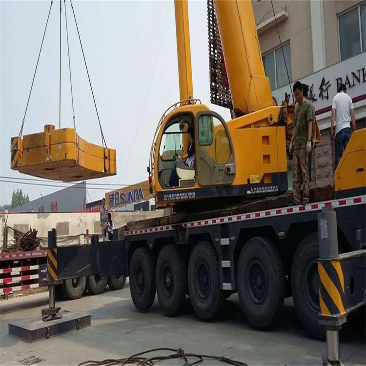 理县当地吊车出租|机器吊装|75吨|工厂搬迁服务